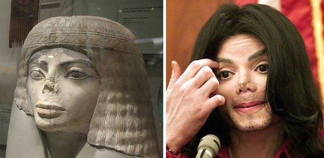 Egyptian Bust And Michael Jackson.jpg