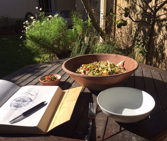 lunch and drawing outside.jpg