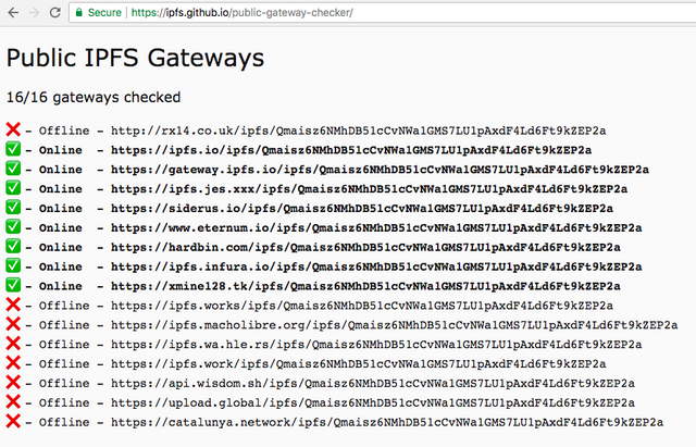 ipfs gateways