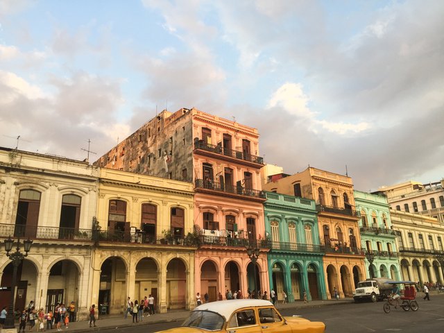 Havana streets in the afternoon sun