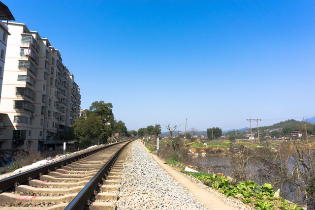 Railway side of the cell in the blue sky.jpg