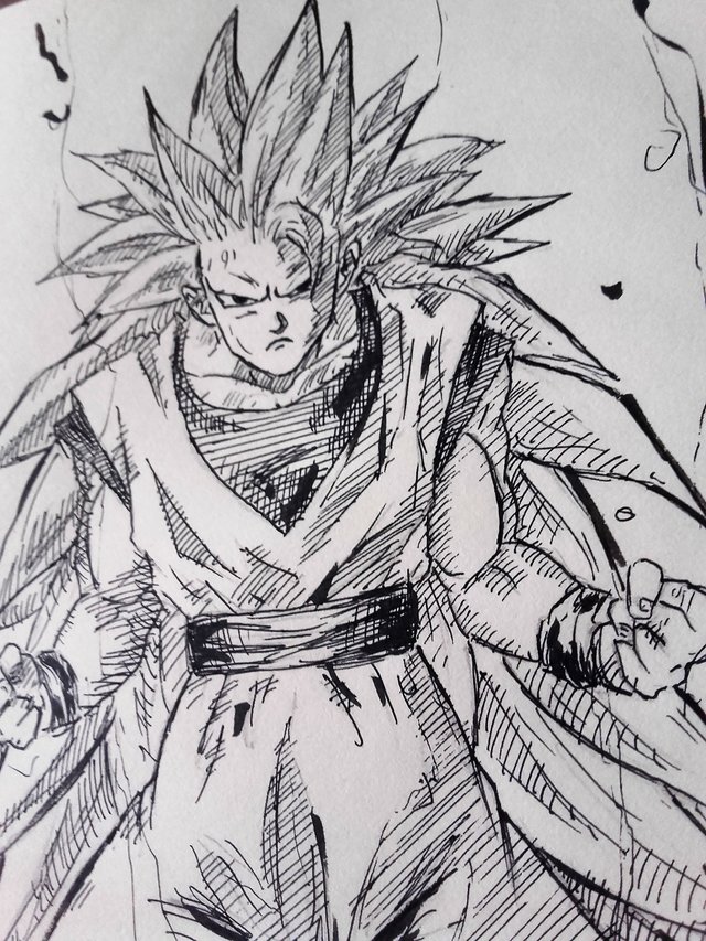 Dibujando a Goku SSJ3 - Drawing Goku — Steemit
