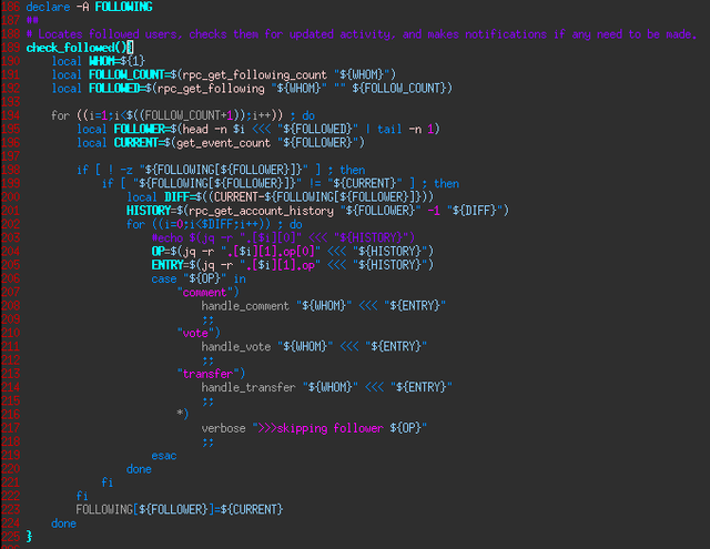 check_followed implementation