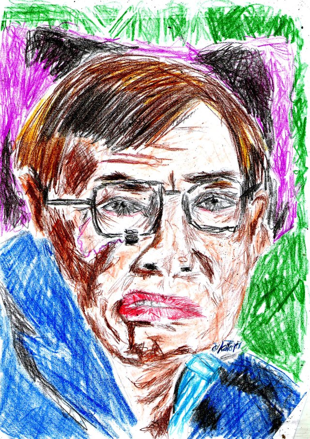 How To Draw Stephen Hawking Stephen Hawking Step by Step Drawing Guide  by catlucker  DragoArt