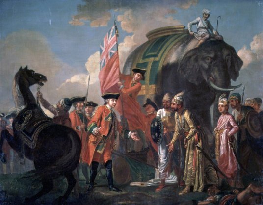 Clive frances haymn 1760 Battle of Plassey 1757.jpg