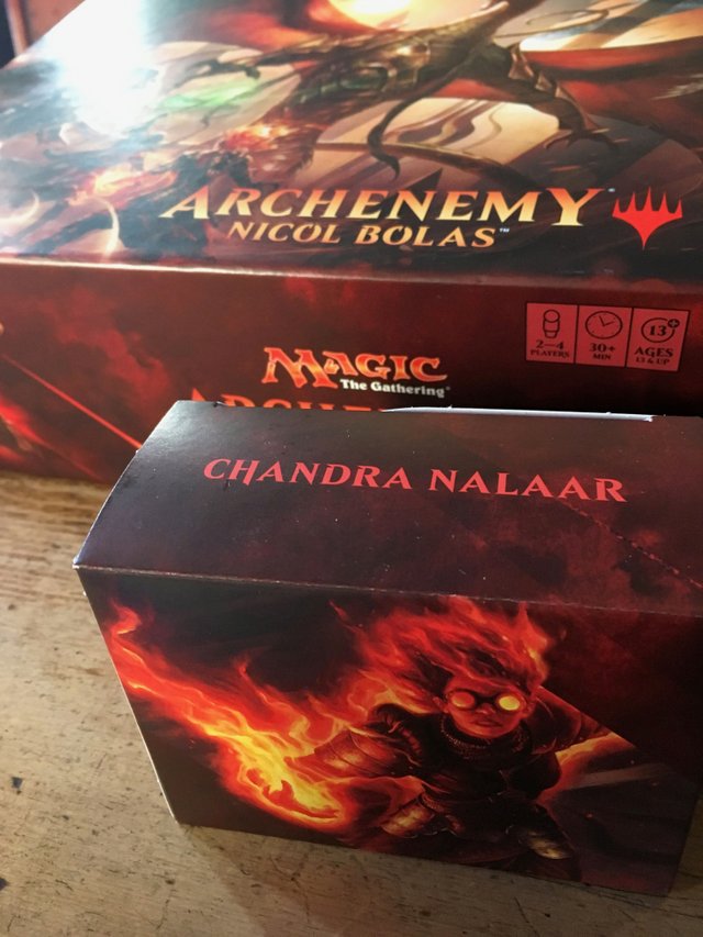 Chandra box with nicol bolas box @iamredbar