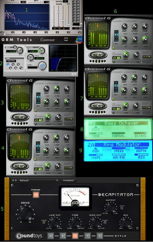 voice to beats processing chain