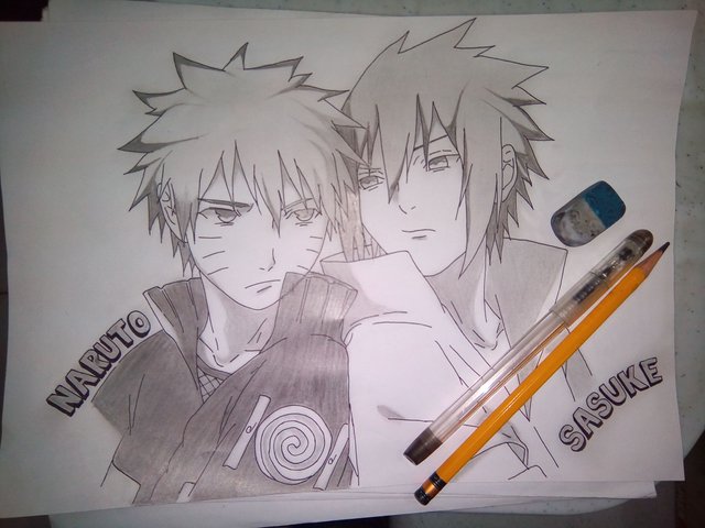 Naruto and Sasuke  Anime Character Drawing Challenge! — Steemit