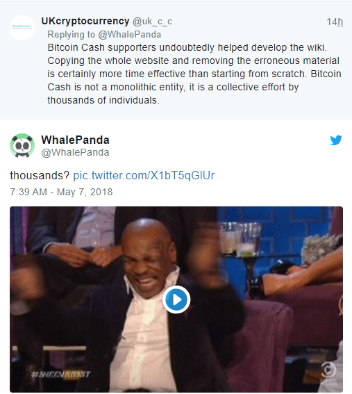 Whale Panda Still Calling Bitcoin Cash What It Is Bitcoin Cash - 