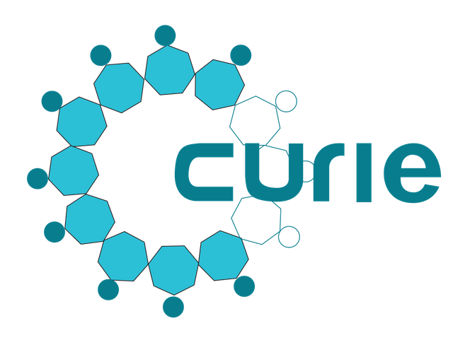 Curie logo with word and head big.png