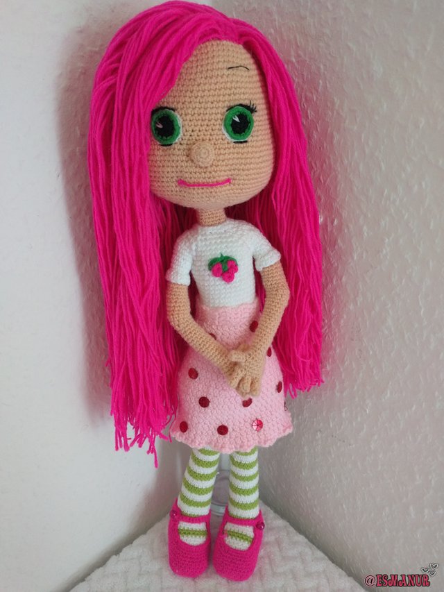 çilek kiz amigurumi Emily Erdbeer Strawberry Shortcak