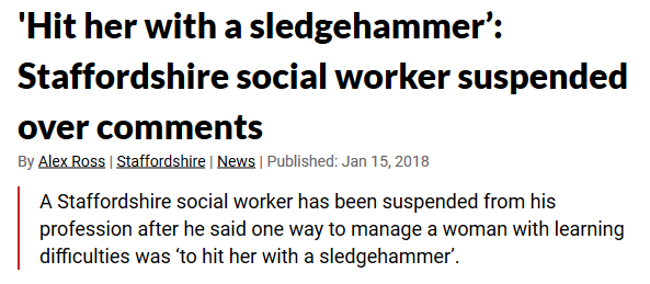 Screenshot-2018-1-16 'Hit her with a sledgehammer’ Staffordshire social worker suspended over comments.png