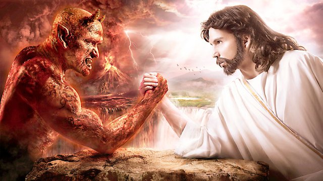 Jesus Vs Satan Tattoo Viewing gallery for - satan vs.jpg