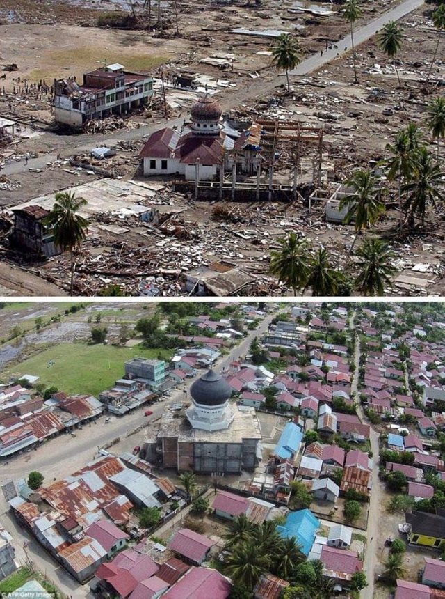 These Photos Rise Aceh Before And After Reconstruction After The Tsunami Steemit