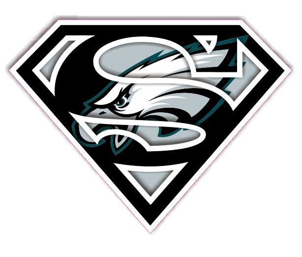 Philadelphia Eagles Superman Logo iron on stickers (heat transfer).jpg