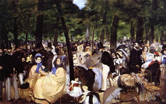 +ëdouard Manet, Music in the Tuileries Gardens, 1862.jpg