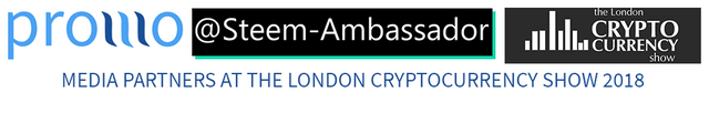 promo-steem team will be at the London Cryptocurrency Show April 14 2018
