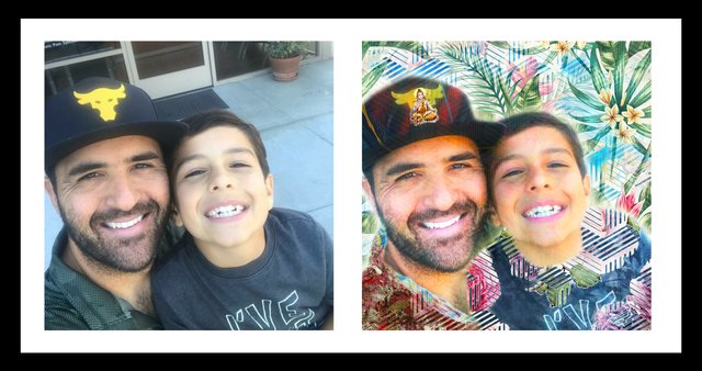 Father and son are one before and after Mccoinz79 selfie saturday.jpg