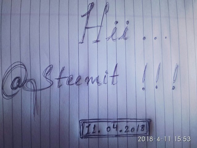 Hello steemit...! :)