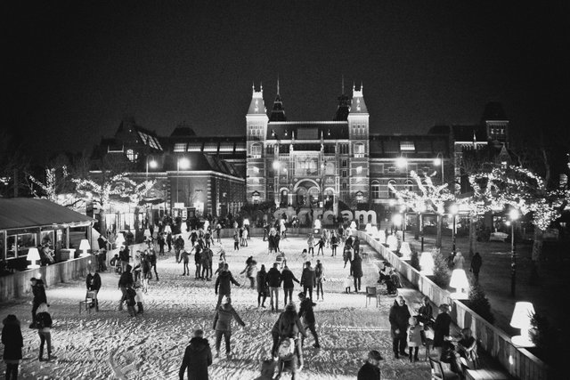 Amsterdam Ice Skating Rink at the Rijksmuseum