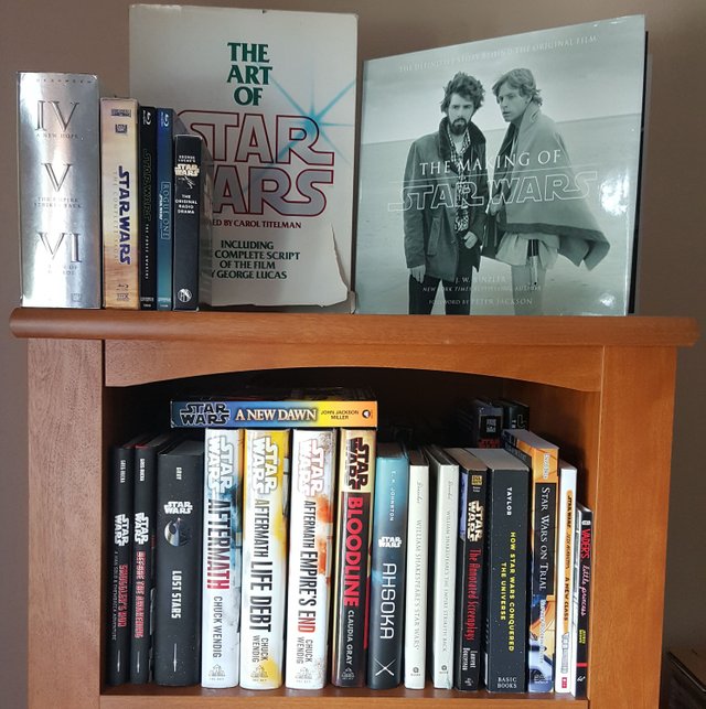 Star Wars book shelf