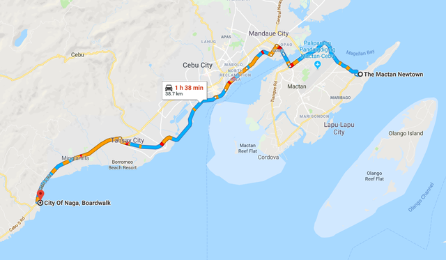 Map Of Naga City Cebu Naga City Board Walk | Cebu — Steemit