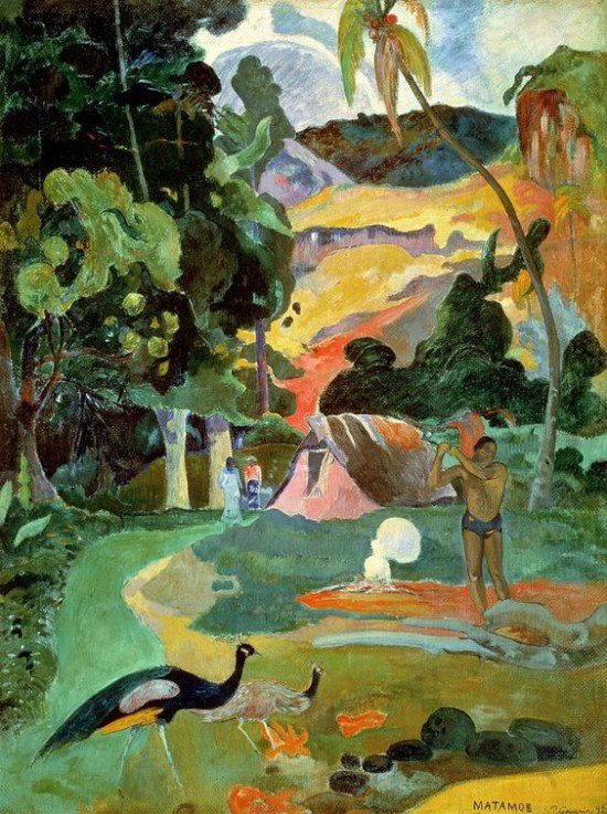 Paul Gauguin, Matamoe (Landscape with Peacocks), 1892.jpg