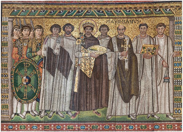 Emperor Justinian_and_Members_of_His_Court_MET fletcher fund public domain CC0.jpg