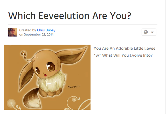 Who are You? Eevee