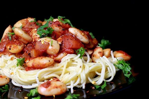 Spaghetti mit dicken Bohnen-1.JPG