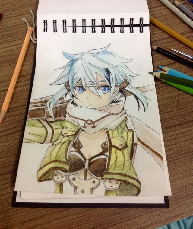 Anime illustration presentation Sinon #Animedraw — Steemit