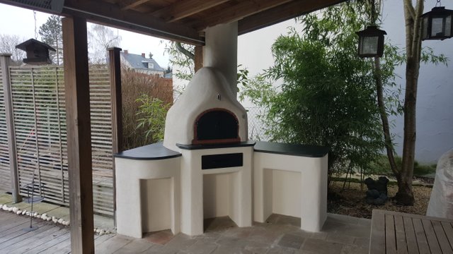 Holzbackofen auf Terrasse — Steemit
