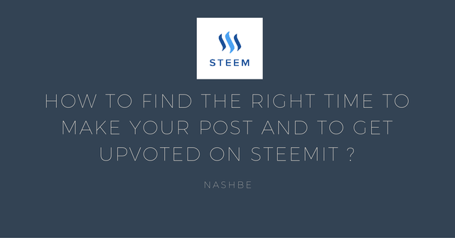 How To Find The Right Time To Make Your Post And To Get Upvoted On Steemit _.png