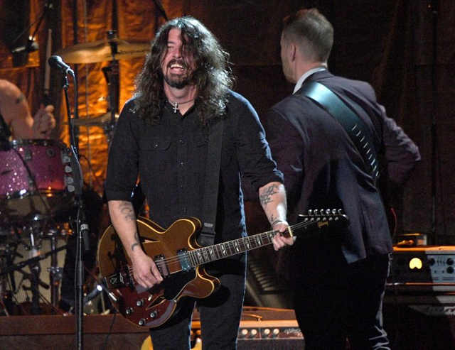 Foo Fighters are rumoured to be announcing their Glastonbury performance on 21 FebruaryKevork Djansezian/Getty Images