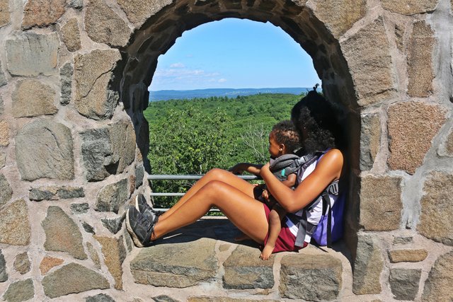 mommy and ztaeb looking out the castle.jpg