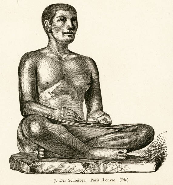 the-seated-scribe-illustration-id835464582.jpg