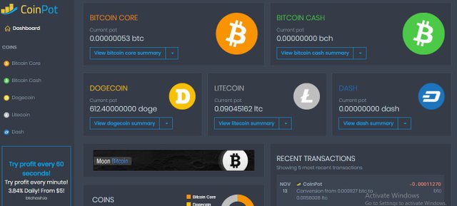 Earn Free Crypto Coins Coinpot Faucets Steemit - 