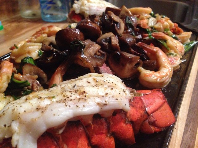 lobster, steak and fungus. House Made.jpg