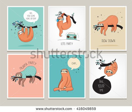 stock-vector-cute-hand-drawn-sloths-funny-vector-illustrations-greeting-cards-set-416049859.jpg