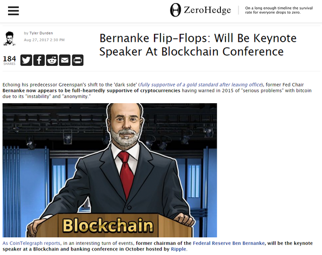 Bernanke Flip-Flops Will Be Keynote Speaker At Blockchain Conference (2017-08-27 zerohedge.com).png