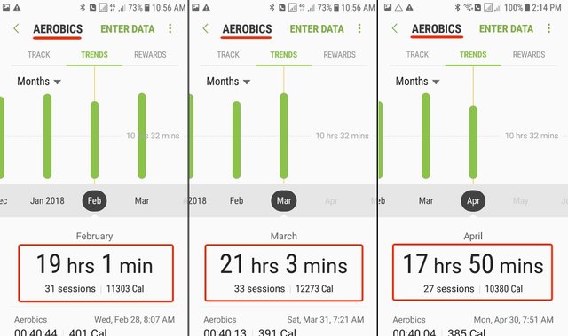 Fitness Challenge - June Report - Aerobic