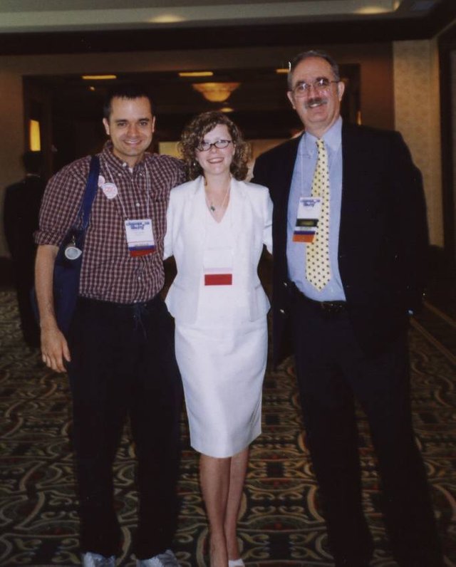 Frank, Sheree & David Nolan LP Convention, Indianapolis Jul 2002.jpg