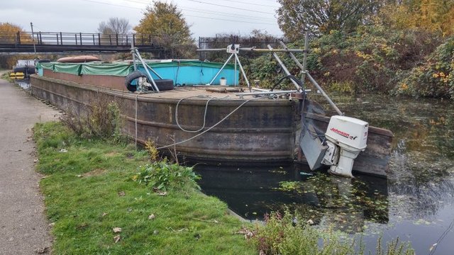 Lee Navigation Tottenham Marshes London Garbage Scow K.jpg