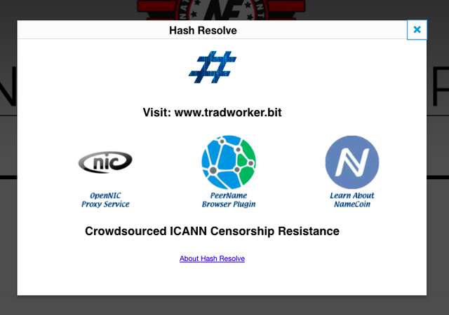 Hash Resolve Popup