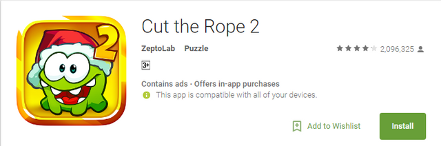 Cut the Rope 2 1.38.0 - Free Puzzle Game for Android - APK4Fun