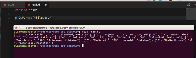 Ruby Programming Tutorial Lesson 42 Working With Csv Files In Ruby Steemit