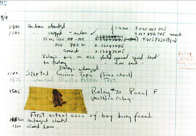 Grace Hopper - Invention of the Computer Bug by Way of Actual Bug lol.png