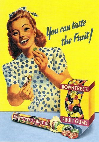 Old Rowntree’s fruit gums advert