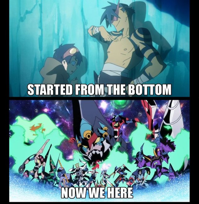 Every Drill and Spiral Power Said in Gurren Lagann 