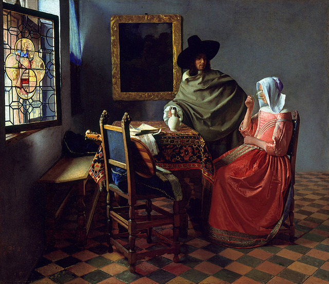 Jan Vermeer van Delft - The Glass of Wine